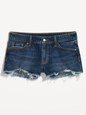 Old Navy Low Rise OG Straight Ripped Jean Shorts